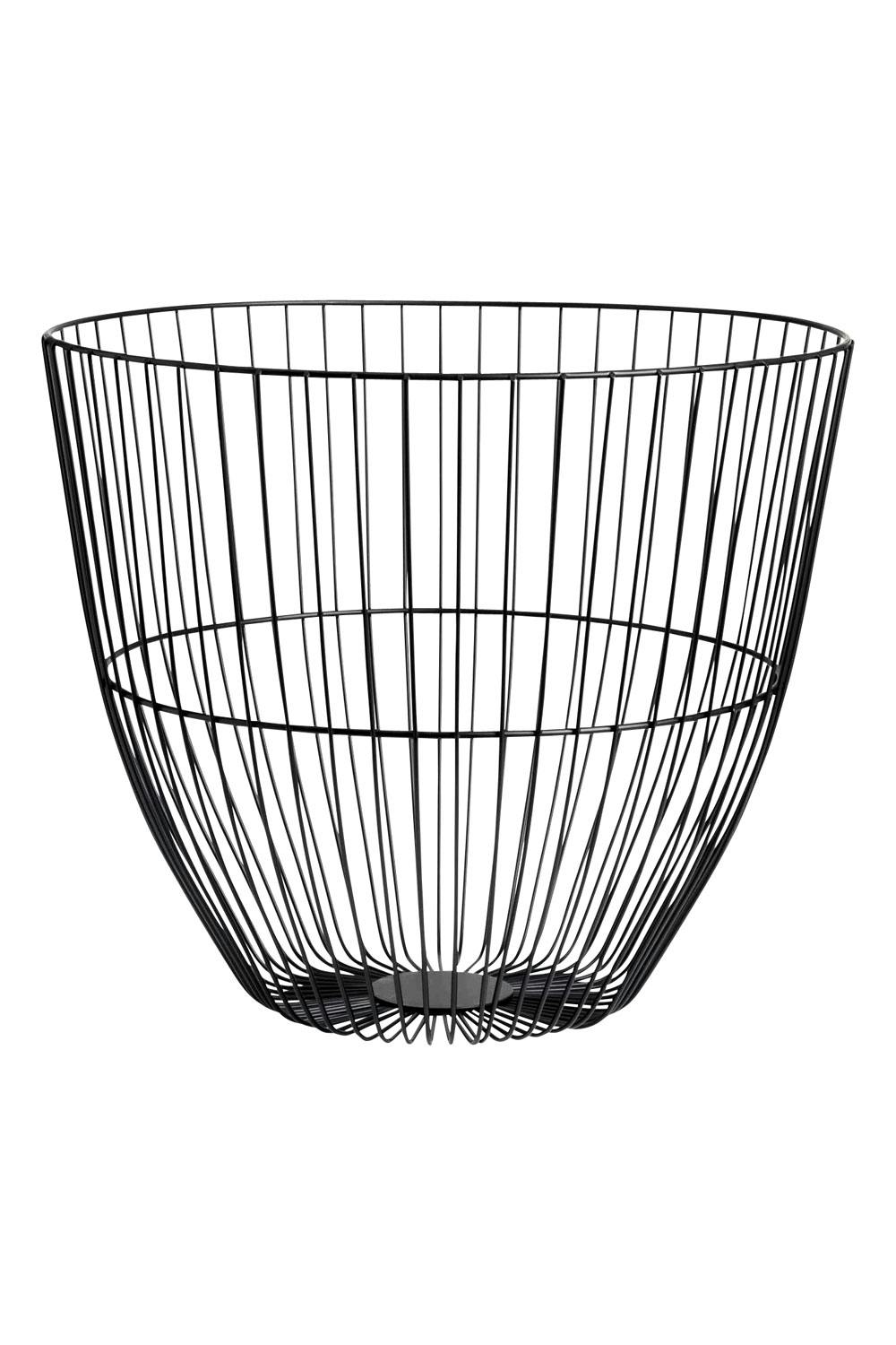 bom 180225 42 svart trådkurv